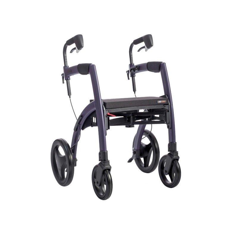 Rollz Motion 2 Combined Rollator and Wheelchair (Dark Purple)